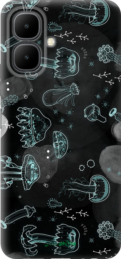 Силиконовый чехол Медузы для Infinix Smart 10 - 906u-4104 изображение 