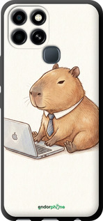 TPU чехол Funny Capybara CEO Working для Infinix Smart 6 - 6777b-2758 изображение 