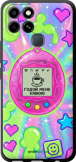 TPU чехол Y2K Aesthetic Retro Pet: Годуй мене кавою для Infinix Smart 6 - 6784b-2758 изображение 