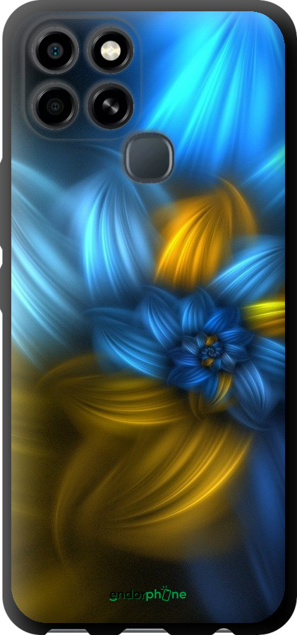 

TPU чорний чохол "Візерунок 46" для Infinix Smart 6, Синій
