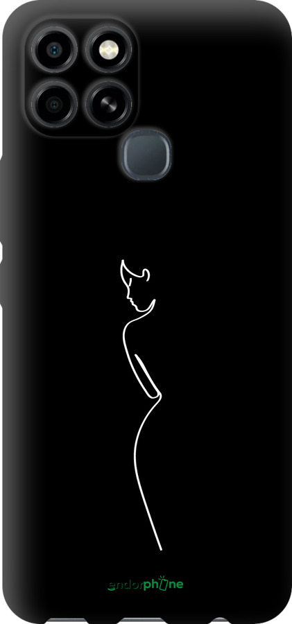 TPU чехол Силуэт1 для Infinix Smart 6 - 4590b-2758 изображение 