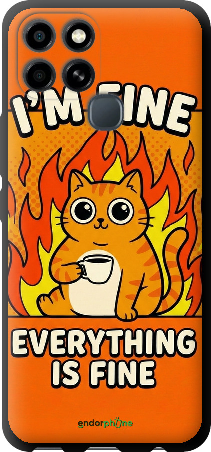 TPU чехол Funny Cat для Infinix Smart 6 - 6786b-2758 изображение 