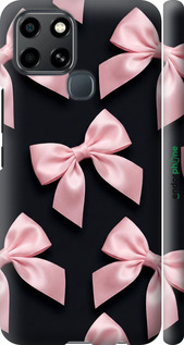 3D пластиковый матовый чехол 'Coquette Ribbons Dark Coquette' для Infinix Smart 6 изображение 1