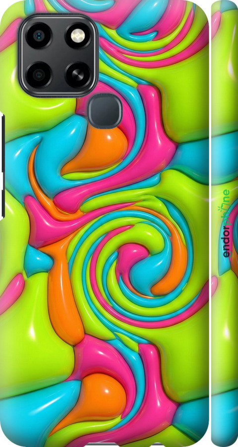 3D пластиковый матовый чехол Y2K Jelly Dream для Infinix Smart 6 - 6780m-2758 изображение 