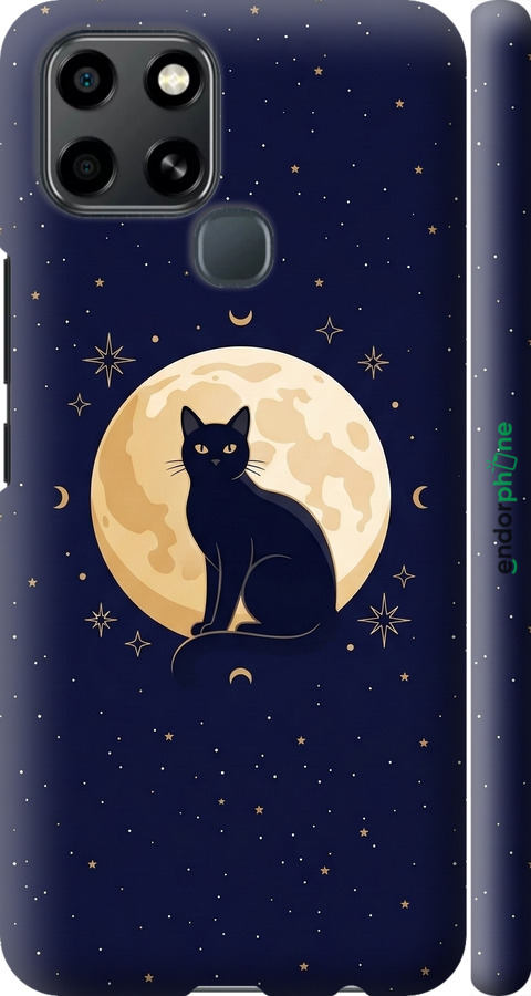 3D пластиковий матовий чехол Cute Cat Celestial/Witchy для Infinix Smart 6 - 6787m-2758 изображение 