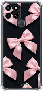 Силикон с усиленными углами чехол Coquette Ribbons Dark Coquette для Infinix Smart 6 - 6767sp-2758 изображение 