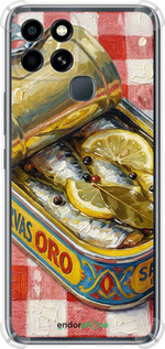 Силикон с усиленными углами чехол Vintage Sardine Tin Phone для Infinix Smart 6 - 6772sp-2758 изображение 