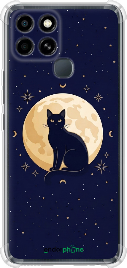 Силикон с усиленными углами чехол Cute Cat Celestial/Witchy для Infinix Smart 6 - 6787sp-2758 изображение 