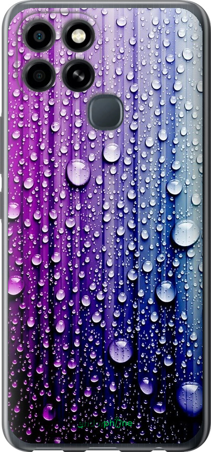 

Силіконовий чохол "Краплини води" для Infinix Smart 6, Синій