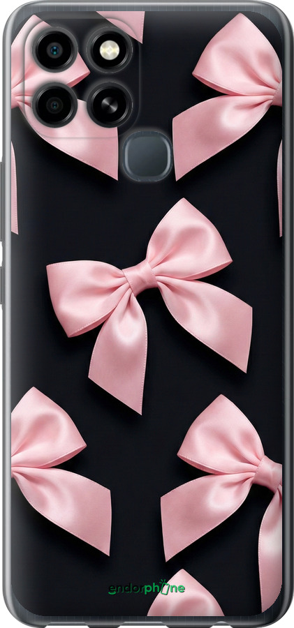 Силиконовый чехол Coquette Ribbons Dark Coquette для Infinix Smart 6 - 6767u-2758 изображение 