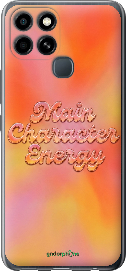 Силиконовый чехол Aura Gradient Main Character Energy Aesthetic Y2K для Infinix Smart 6 - 6783u-2758 изображение 