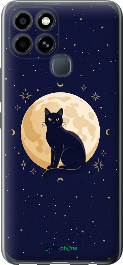 Силиконовый чехол Cute Cat Celestial/Witchy для Infinix Smart 6 - 6787u-2758 изображение 
