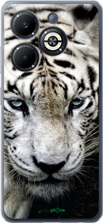 Силиконовый чехол Грустный белый тигр для Infinix Smart 8 Plus - 106u-3677 изображение 