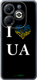 Силиконовый чехол I love UA для Infinix Smart 8 Plus - 1112u-3677 изображение 