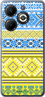 Силиконовый чехол Вышиванка 40 для Infinix Smart 8 Plus - 1174u-3677 изображение 