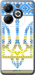 Силіконовий чехол Герб - вишиванка жовто-блакитна  для Infinix Smart 8 Plus - 1197u-3677 изображение 