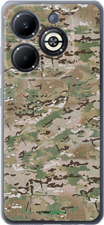 Силіконовий чехол Камуфляж v5 для Infinix Smart 8 Plus - 1201u-3677 изображение 
