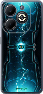 Силиконовый чехол Молнии в цилиндре для Infinix Smart 8 Plus - 120u-3677 изображение 