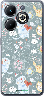 Силіконовий чехол Кошенята v3 для Infinix Smart 8 Plus - 1223u-3677 изображение 