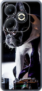 Силиконовый чехол Бульдог-фотограф для Infinix Smart 8 Plus - 142u-3677 изображение 