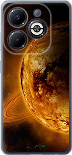 Силиконовый чехол Жёлтый Сатурн для Infinix Smart 8 Plus - 170u-3677 изображение 