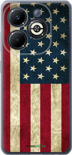 Силиконовый чехол Флаг США для Infinix Smart 8 Plus - 395u-3677 изображение 