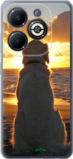 Силіконовий чехол Захід і собака для Infinix Smart 8 Plus - 3966u-3677 изображение 