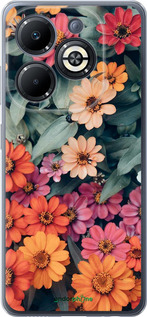 Силиконовый чехол Beauty flowers для Infinix Smart 8 Plus - 4050u-3677 изображение 