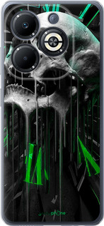 Силиконовый чехол Череп-часы для Infinix Smart 8 Plus - 4100u-3677 изображение 
