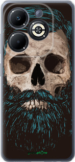 Силиконовый чехол Череп с бородой для Infinix Smart 8 Plus - 4102u-3677 изображение 