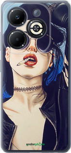 Силіконовий чехол Дівчина на стилі для Infinix Smart 8 Plus - 4151u-3677 изображение 