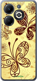 Силиконовый чехол Красивые бабочки для Infinix Smart 8 Plus - 4170u-3677 изображение 