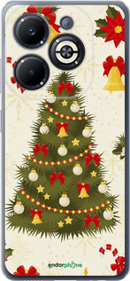 Силиконовый чехол Новогодняя елка для Infinix Smart 8 Plus - 4198u-3677 изображение 