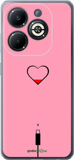 Силіконовий чехол Підзарядка серця1 для Infinix Smart 8 Plus - 4275u-3677 изображение 