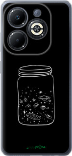 Силиконовый чехол Космос в банке для Infinix Smart 8 Plus - 4297u-3677 изображение 