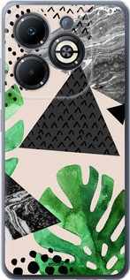 Силіконовий чехол Монстера для Infinix Smart 8 Plus - 4304u-3677 изображение 