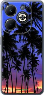 Силиконовый чехол Пальмы для Infinix Smart 8 Plus - 4324u-3677 изображение 