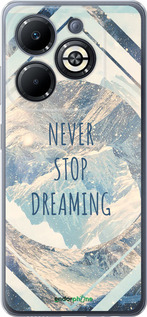 Силиконовый чехол Мечтать для Infinix Smart 8 Plus - 4379u-3677 изображение 