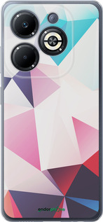 Силиконовый чехол Геометрия 3 для Infinix Smart 8 Plus - 4415u-3677 изображение 
