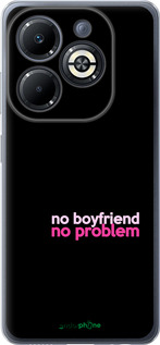 Силиконовый чехол no boyfriend no problem для Infinix Smart 8 Plus - 4549u-3677 изображение 