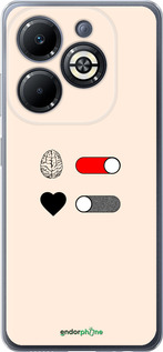 Силіконовий чехол Любов і розум для Infinix Smart 8 Plus - 4553u-3677 изображение 