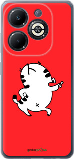 Силиконовый чехол Котик для Infinix Smart 8 Plus - 4577u-3677 изображение 