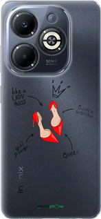 Силіконовий чехол Жінка для Infinix Smart 8 Plus - 4599u-3677 изображение 