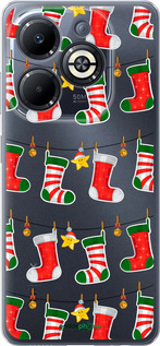 Силіконовий чехол Новорічний 9 для Infinix Smart 8 Plus - 4622u-3677 изображение 