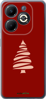 Силиконовый чехол Новогодний 15 для Infinix Smart 8 Plus - 4628u-3677 изображение 