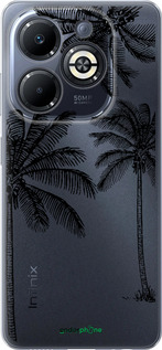 Силіконовий чехол Пальми1 для Infinix Smart 8 Plus - 4634u-3677 изображение 