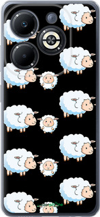 Силиконовый чехол Овечки1 для Infinix Smart 8 Plus - 4637u-3677 изображение 