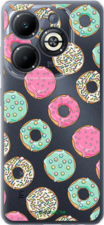 Силиконовый чехол Пончики 1 для Infinix Smart 8 Plus - 4657u-3677 изображение 