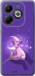 Силиконовый чехол Кот2 для Infinix Smart 8 Plus - 4676u-3677 изображение 