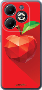 Силиконовый чехол Яблоко для Infinix Smart 8 Plus - 4696u-3677 изображение 